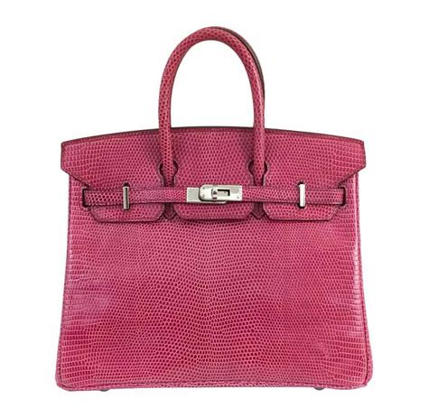 hermes birkin fuchsia lizard|Hermès Fuchsia Lizard Birkin 25 Bag .